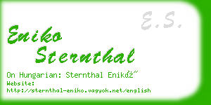 eniko sternthal business card